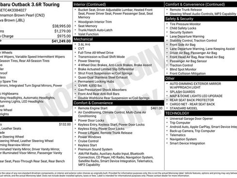 Used 2019 Subaru Outback 3.6R Touring image 5