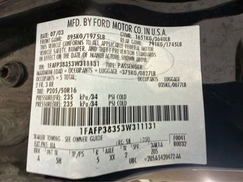 Used 2003 Ford Focus ZTS image 31