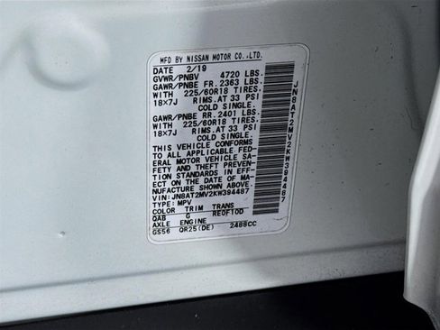 Certified 2019 Nissan Rogue SV w/ Premium Package image 32