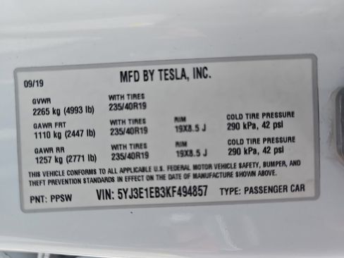 Used 2019 Tesla Model 3 Long Range AWD/4WD image 35