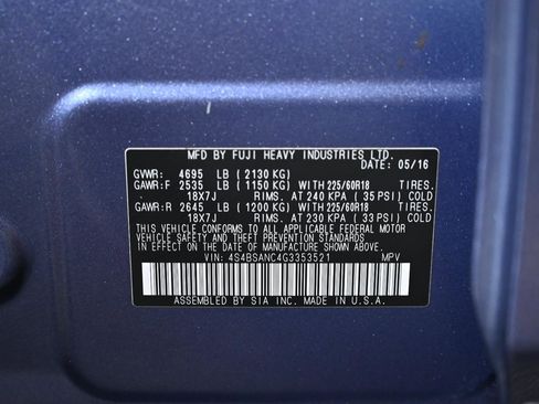 Used 2016 Subaru Outback 2.5i Limited image 33