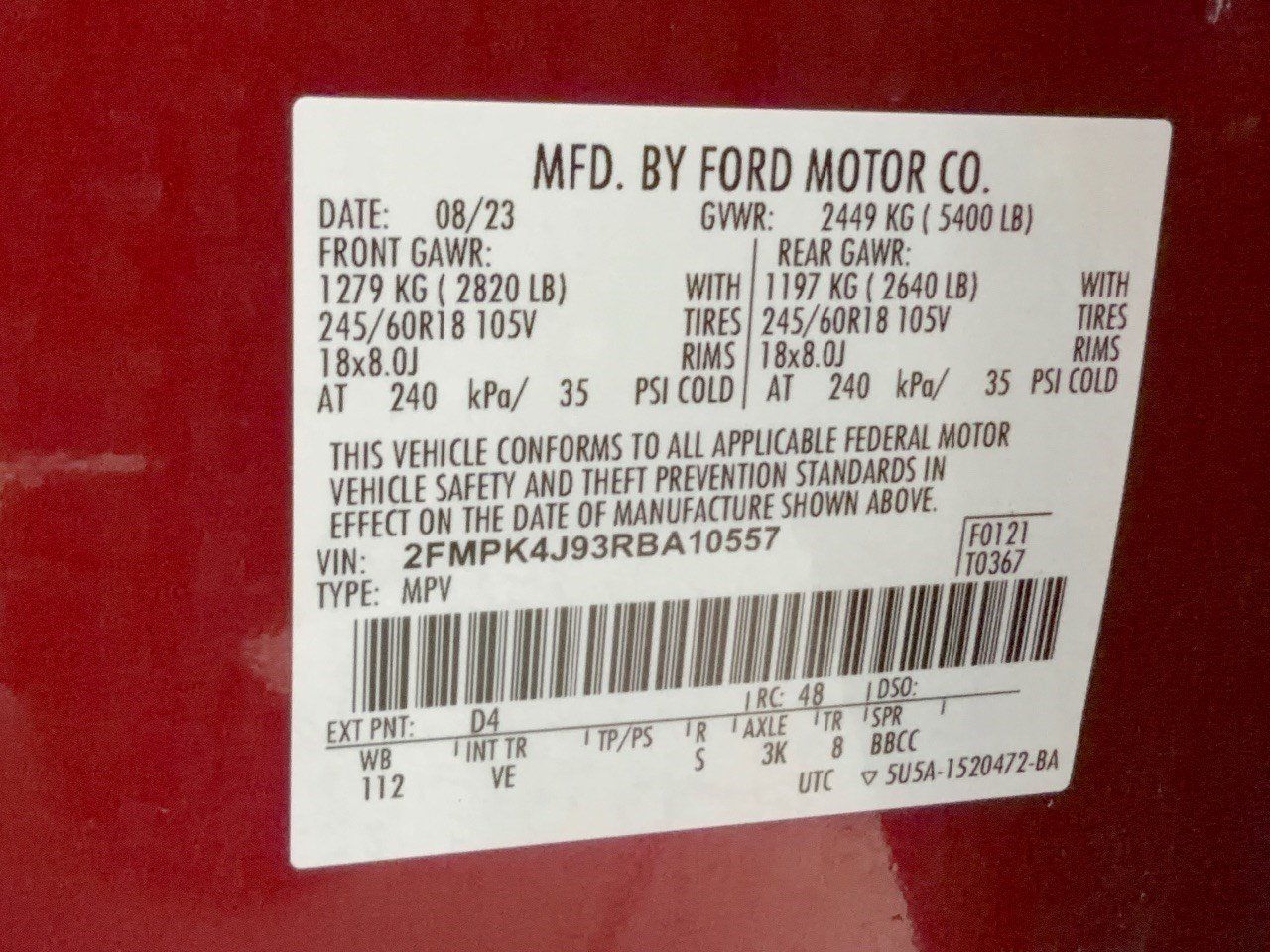 Used 2024 Ford Edge SEL w/ Convenience Package AWD/4WD image 32