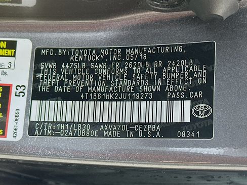 Used 2018 Toyota Camry XSE w/ Audio Package FWD image 30
