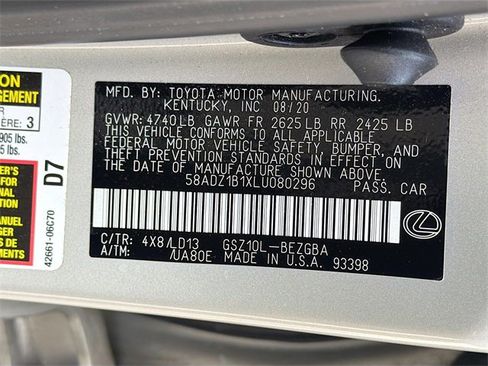 Used 2020 Lexus ES 350 w/ Premium Package image 45