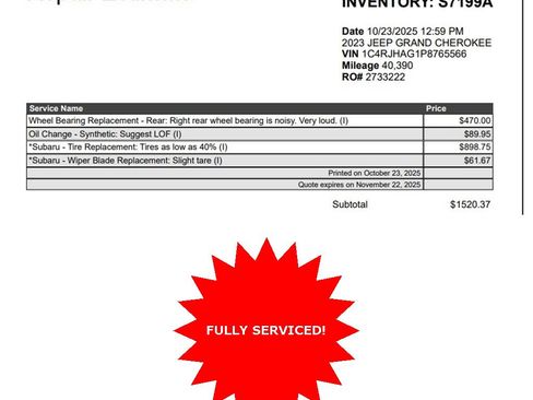 Used 2023 Jeep Grand Cherokee Altitude image 3