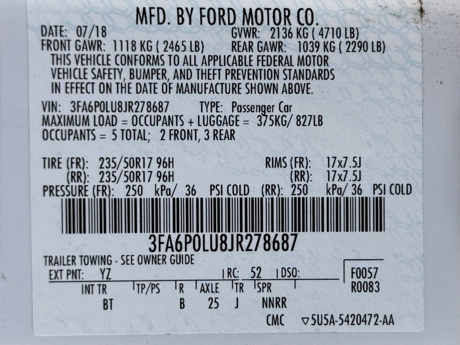 Used 2018 Ford Fusion SE w/ Equipment Group 602A FWD image 40