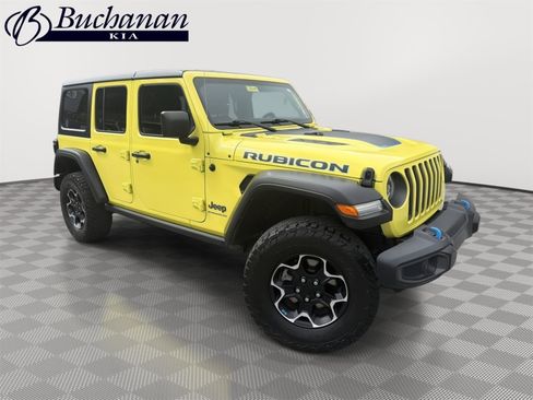 Used 2023 Jeep Wrangler Unlimited Rubicon 4xe w/ Cold Weather Group AWD/4WD image 1