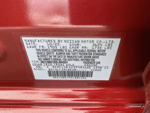 New 2025 Nissan Versa SV w/ Trunk Package image 35