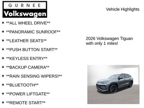 New 2026 Volkswagen Tiguan SE R-Line AWD/4WD image 7