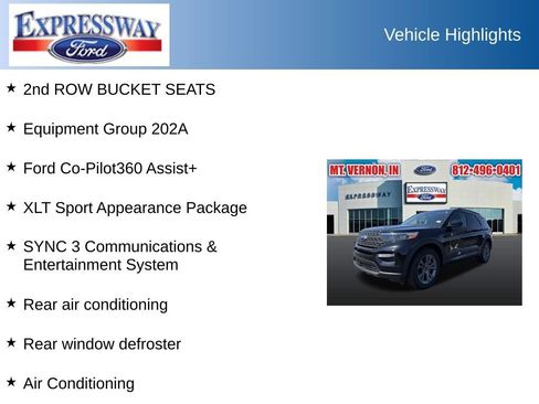 Used 2022 Ford Explorer XLT w/ Equipment Group 202A AWD/4WD image 2
