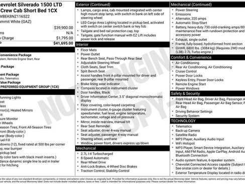 Used 2022 Chevrolet Silverado 1500 Custom RWD image 36