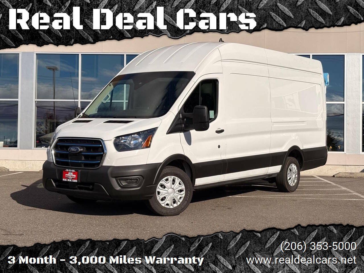 Used 2023 Ford E-Transit 148 High Roof Extended w/ Load Area Protection Package RWD image 1