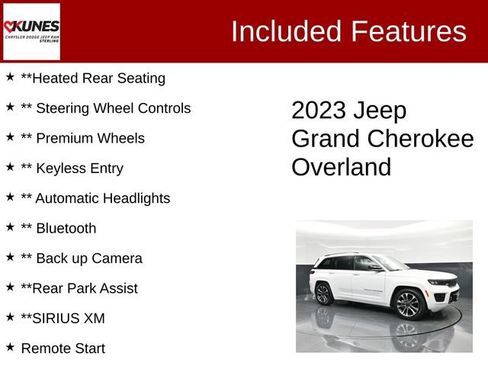 Used 2023 Jeep Grand Cherokee Overland AWD/4WD image 3