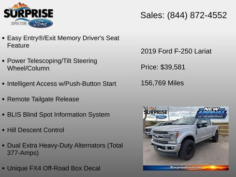 Used 2019 Ford F250 Lariat w/ Lariat Ultimate Package AWD/4WD image 17