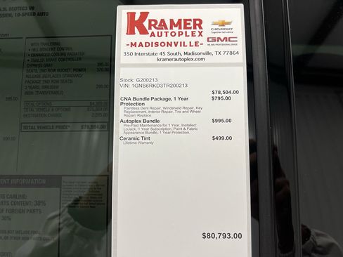 New 2026 Chevrolet Tahoe RST w/ Comfort Package image 37