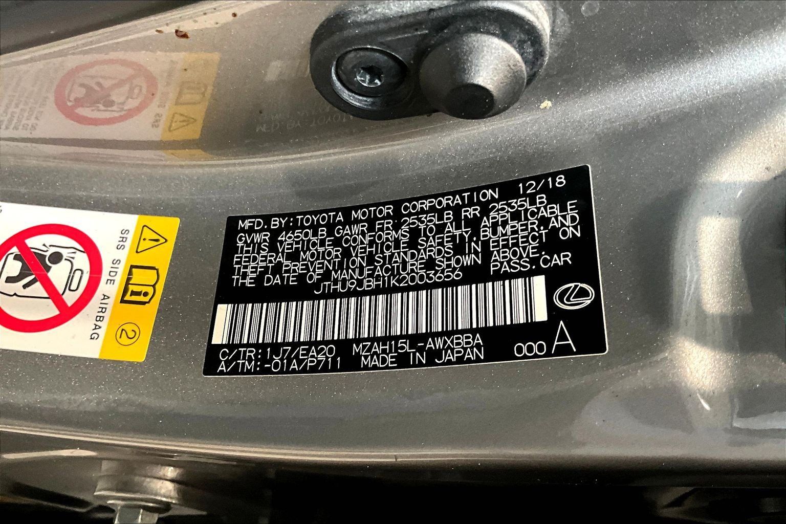 Used 2019 Lexus UX 250h w/ Accessory Package 2 AWD/4WD image 19
