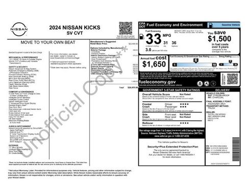 Used 2024 Nissan Kicks SV w/ Interior Electronics Package FWD image 4