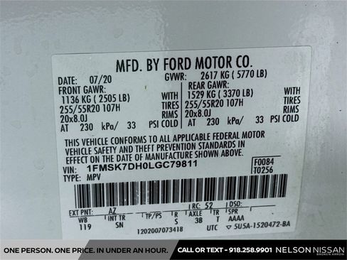 Used 2020 Ford Explorer XLT w/ Equipment Group 202A image 33