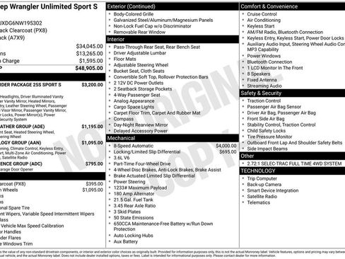 Used 2022 Jeep Wrangler Unlimited Sport AWD/4WD image 41