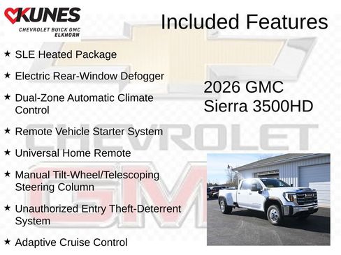 New 2026 GMC Sierra 3500 SLE w/ SLE Value Package image 3