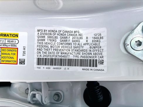 New 2026 Honda Civic Sport image 17