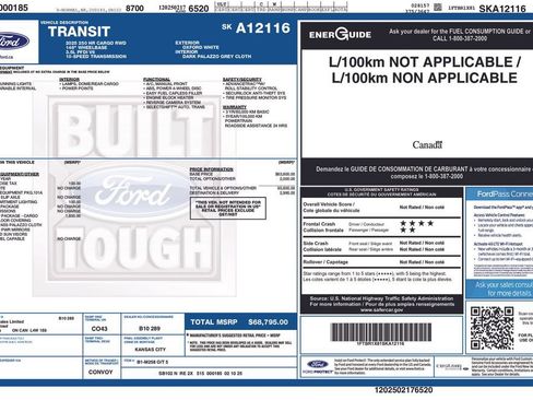 Certified 2025 Ford Transit 250 148 High Roof w/ Interior Upgrade Package RWD image 5