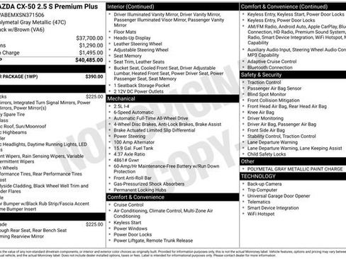 Used 2025 MAZDA CX-50 AWD 2.5 S w/ Weather Package image 43