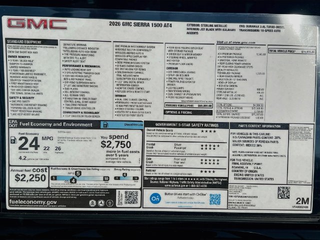 New 2026 GMC Sierra 1500 AT4 w/ AT4 Premium Package AWD/4WD image 21