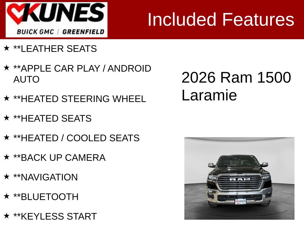 Used 2026 RAM 1500 Laramie AWD/4WD image 2