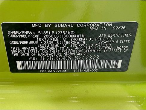 New 2026 Subaru Crosstrek 2.5i Sport image 24