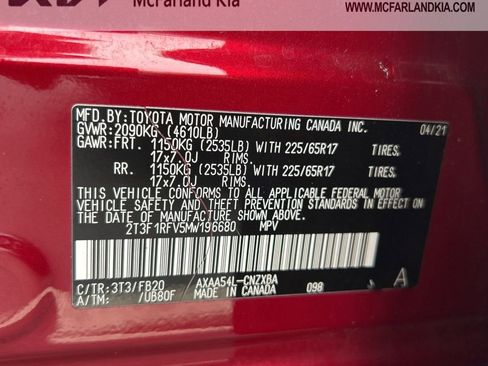 Used 2021 Toyota RAV4 LE image 24