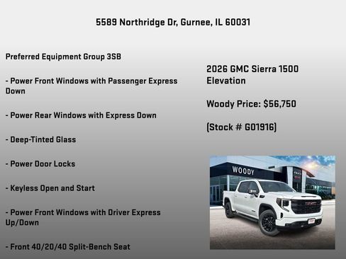 New 2026 GMC Sierra 1500 Elevation w/ Elevation Premium Package image 7