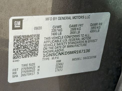 Used 2021 Chevrolet Tahoe LT RWD image 31