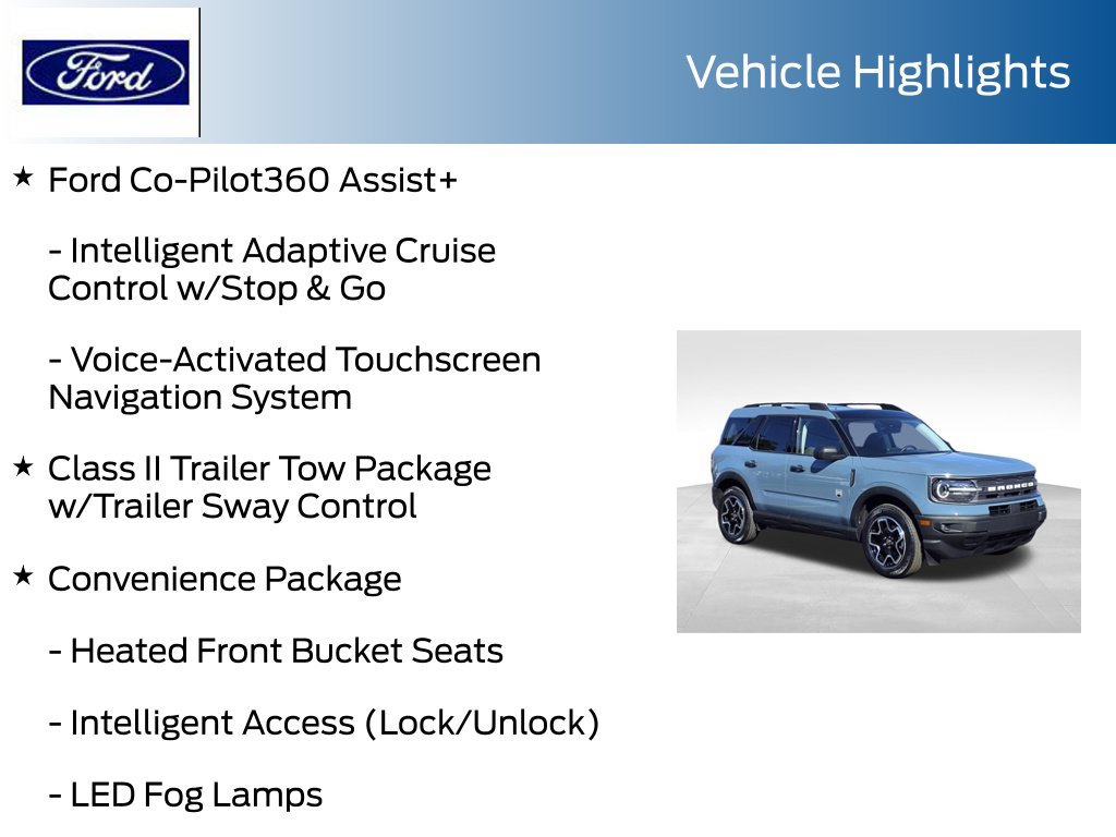 Certified 2023 Ford Bronco Sport Big Bend w/ Convenience Package AWD/4WD image 20