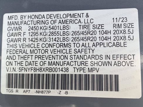Certified 2024 Honda Passport Black Edition image 49