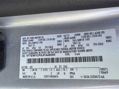 Used 2018 Ford F150 XLT w/ Equipment Group 302A Luxury image 36