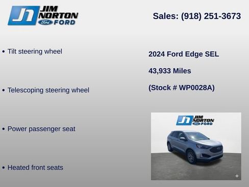 Used 2024 Ford Edge SEL AWD/4WD image 14