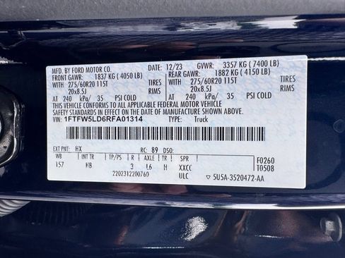 Used 2024 Ford F150 Lariat AWD/4WD image 50