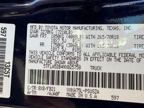 Used 2022 Toyota Tundra SR5 w/ SR5 Convenience Package image 21