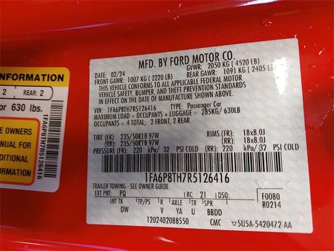 Certified 2024 Ford Mustang EcoBoost image 33