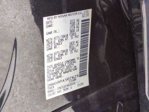 Used 2020 Nissan Titan PRO-4X w/ Pro-4x Utility Package image 31