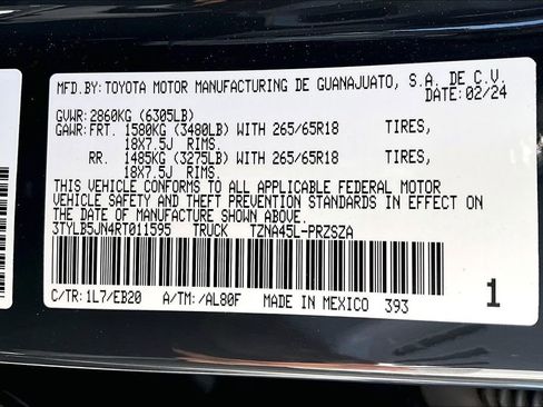 Used 2024 Toyota Tacoma Limited image 41