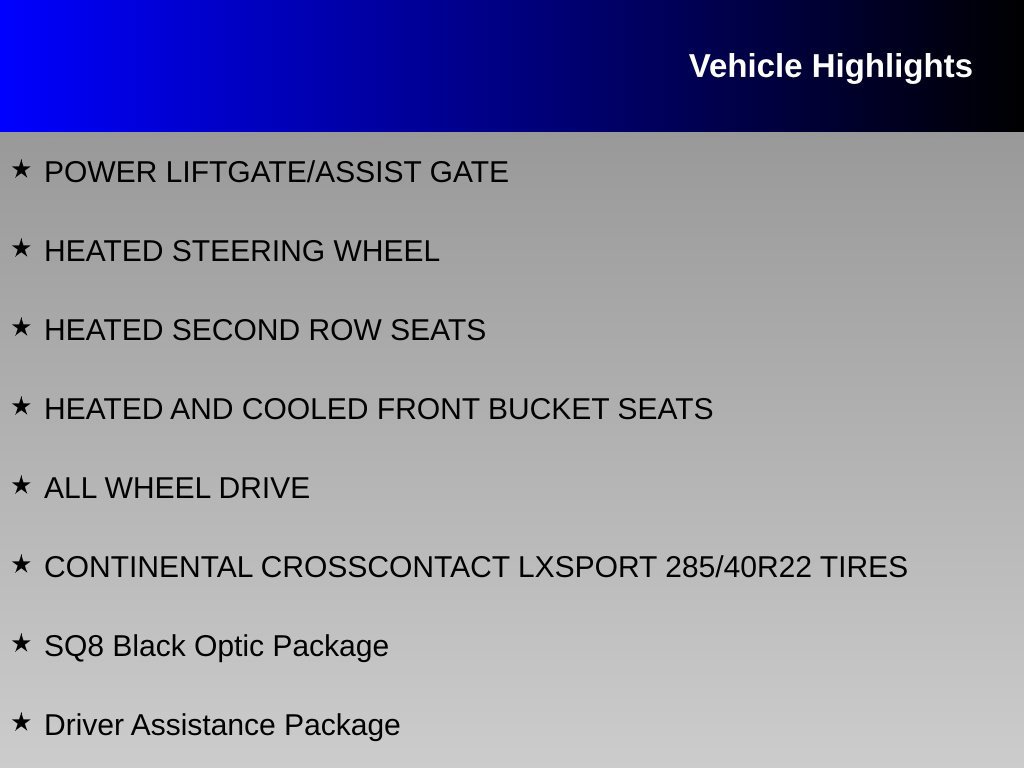 Used 2020 Audi SQ8 Prestige w/ S Sport Package AWD/4WD image 12