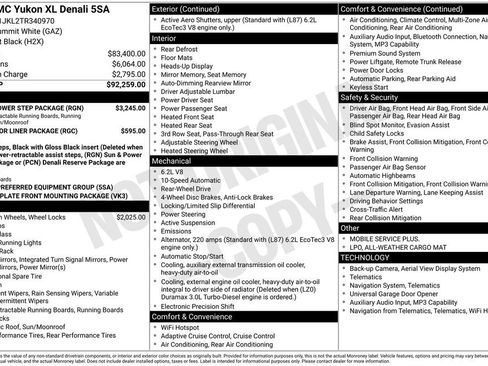 New 2026 GMC Yukon XL Denali w/ Sun & Power Step Package RWD image 17