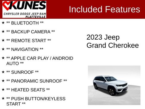 Used 2023 Jeep Grand Cherokee 4WD 4xe image 2