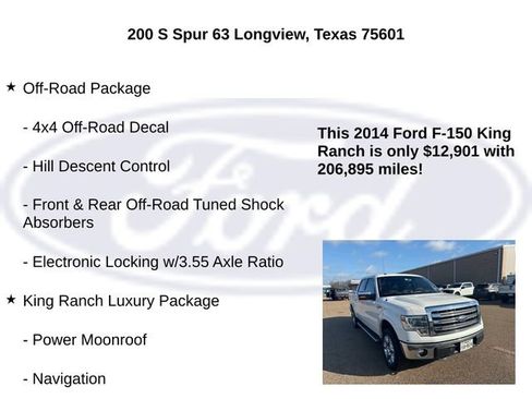 Used 2014 Ford F150 King Ranch w/ King Ranch Luxury Package image 5