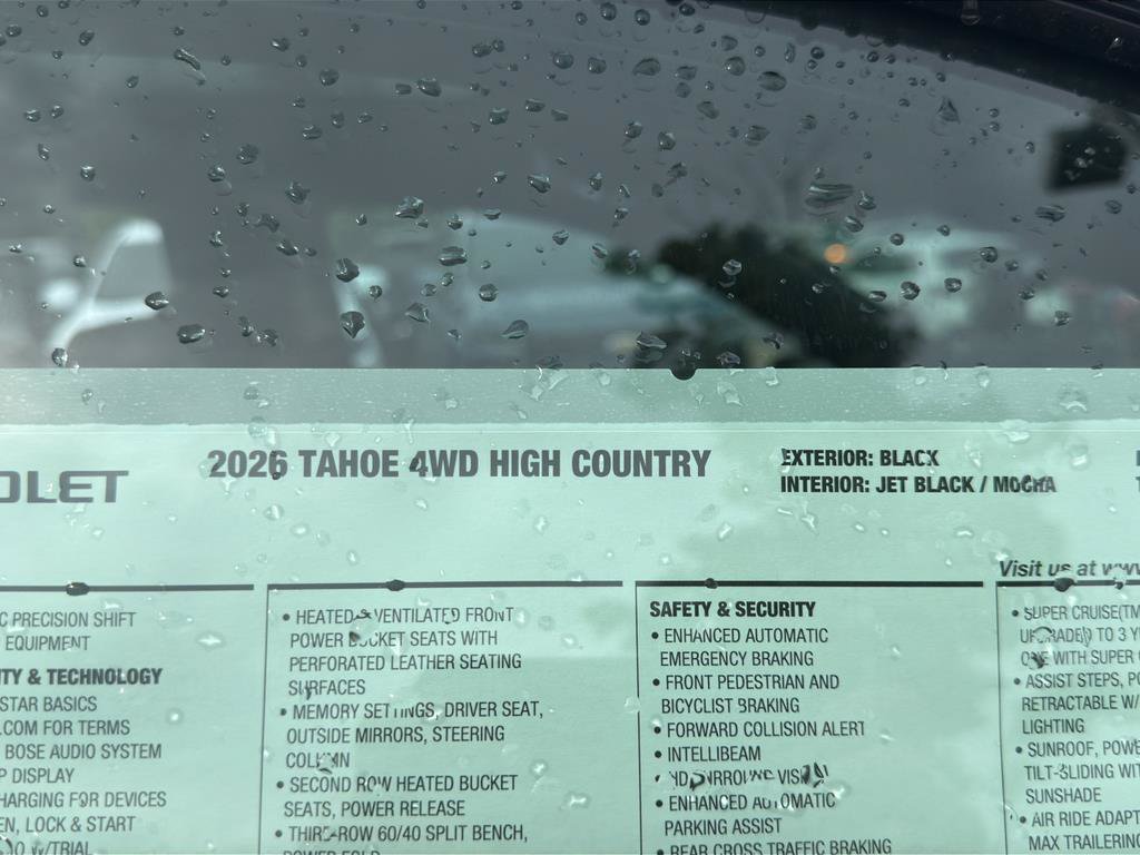 New 2026 Chevrolet Tahoe High Country AWD/4WD image 31