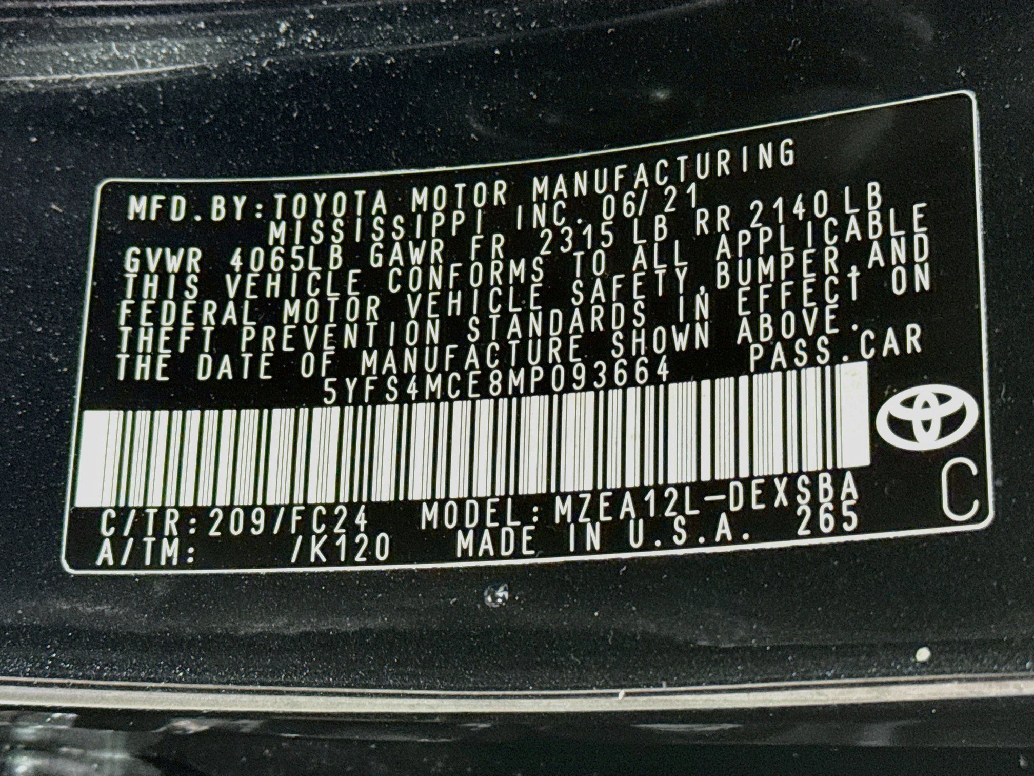 Certified 2021 Toyota Corolla SE FWD image 30