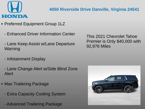 Used 2021 Chevrolet Tahoe Premier w/ Premium Package AWD/4WD image 27