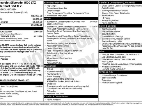 Used 2018 Chevrolet Silverado 1500 LTZ w/ Sport Package image 2